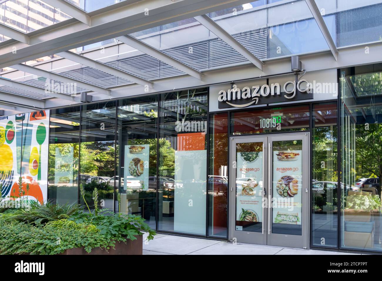 An Amazon Go store in Seattle, Washington, USA Stock Photo