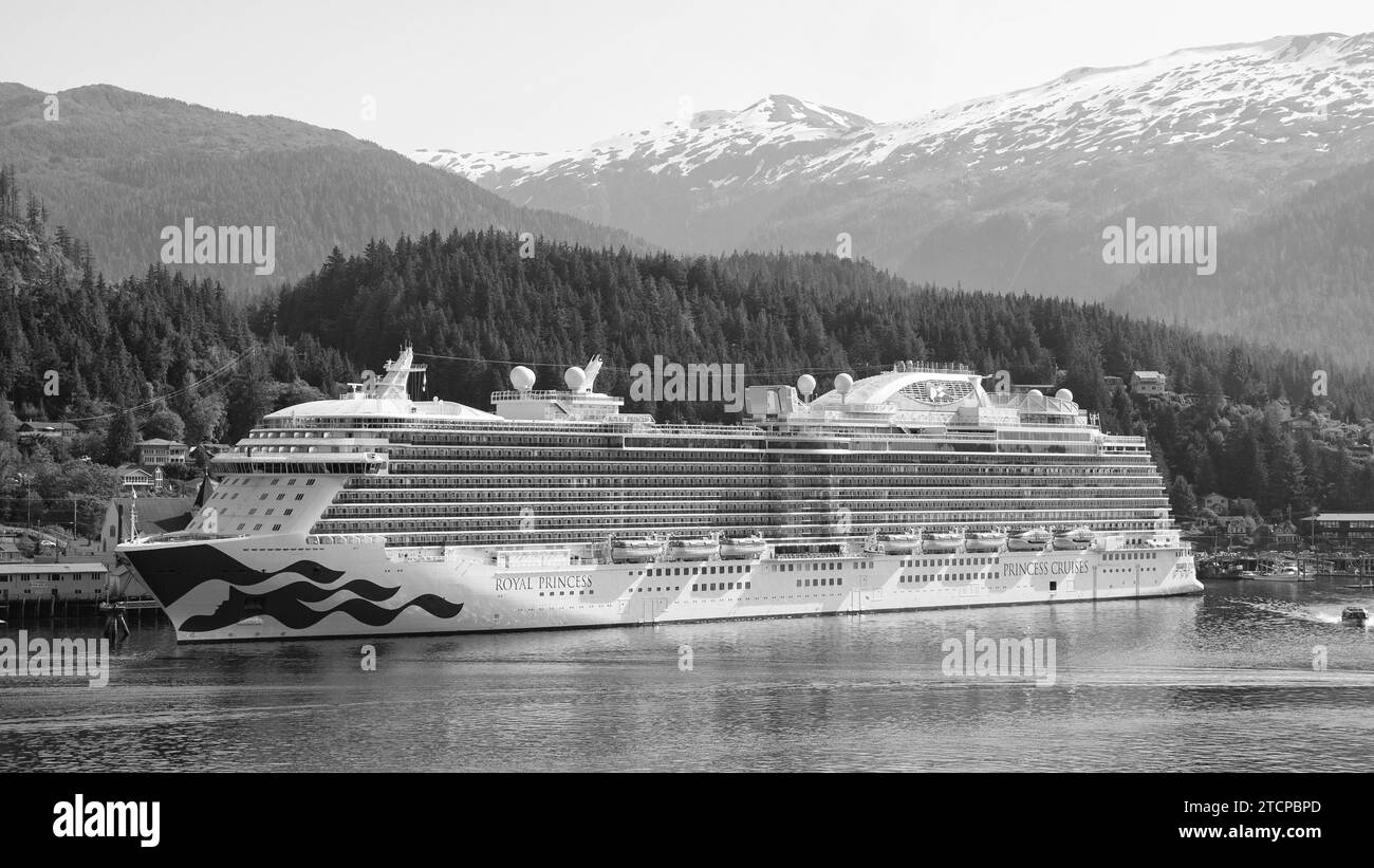 Ketchikan, Alaska USA May 27, 2019 cruise ship Royal Princess of