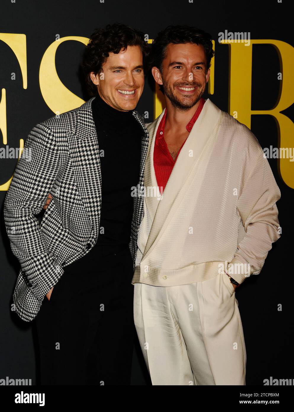 LOS ANGELES, CALIFORNIA - DECEMBER 12: (L-R) Matt Bomer and Jonathan