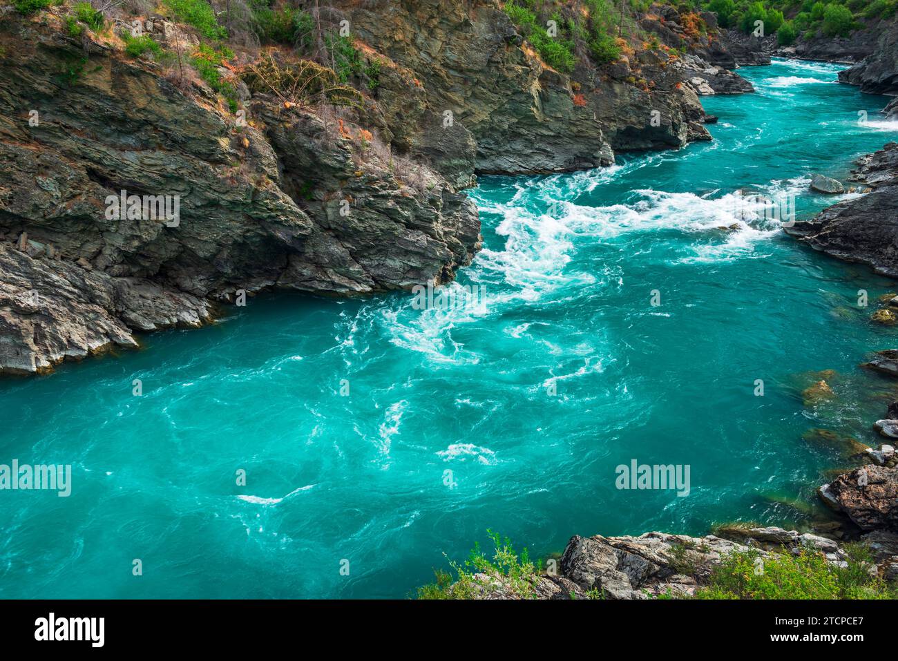 The Roaring Meg in Kawarau Gorge, Otago, South Island, New Zealand ...