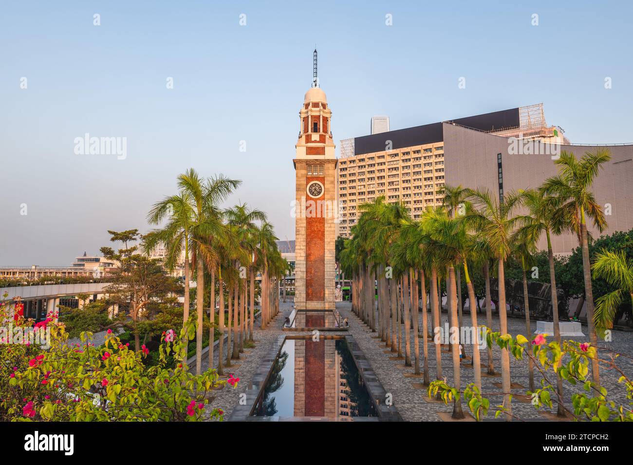 The Clock Tower on the southern shore of Tsim Sha Tsui, Kowloon, Hong Kong, China Stock Photo