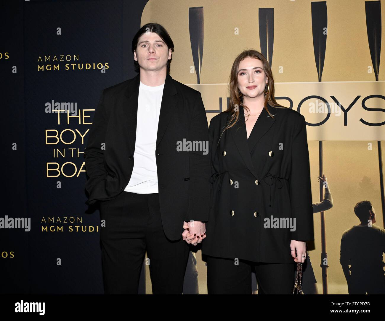 Jack Mulhern and girlfriend Lucy Consagra attend a special screening of