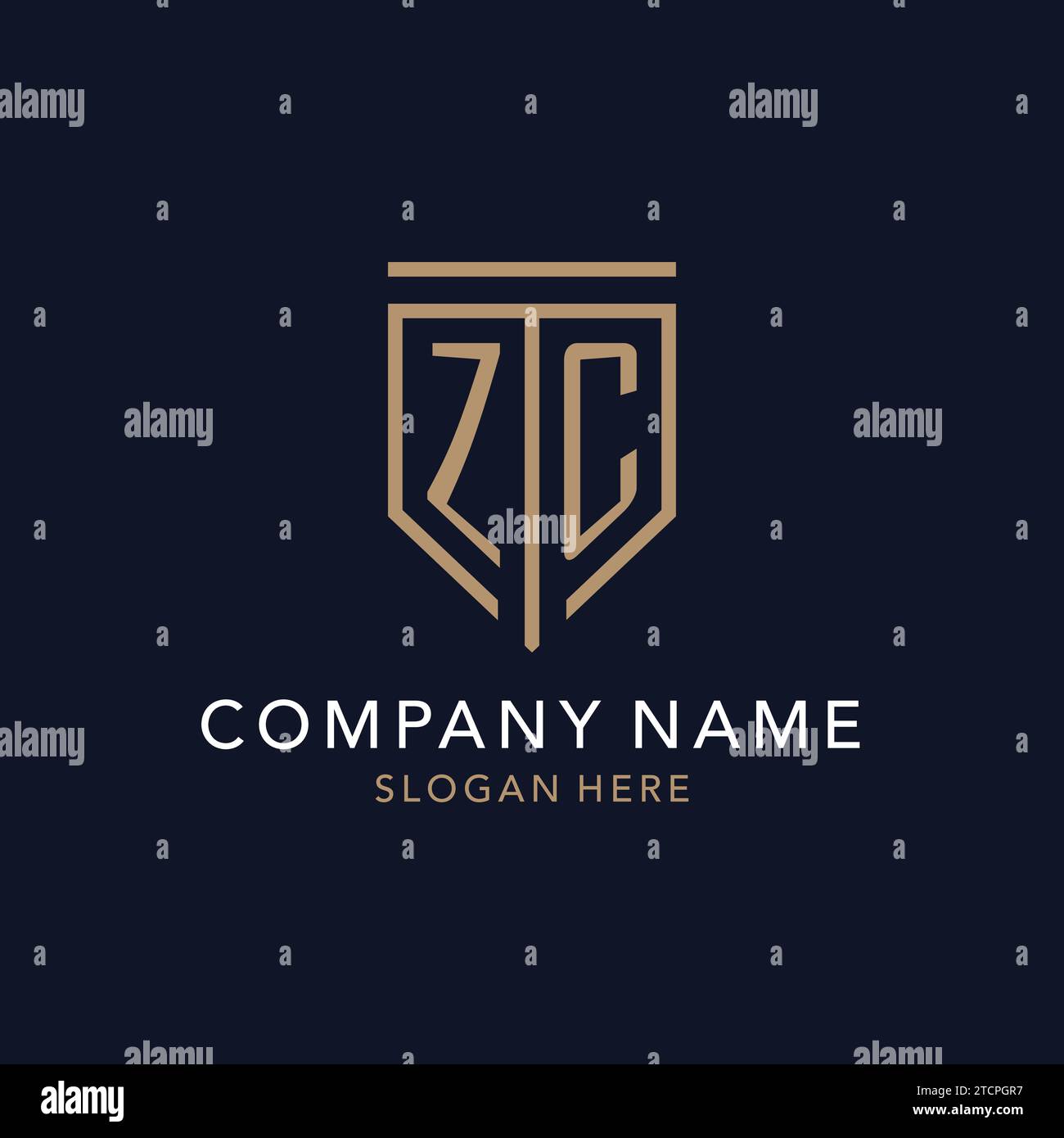 Zc logo design hi-res stock photography and images - Alamy