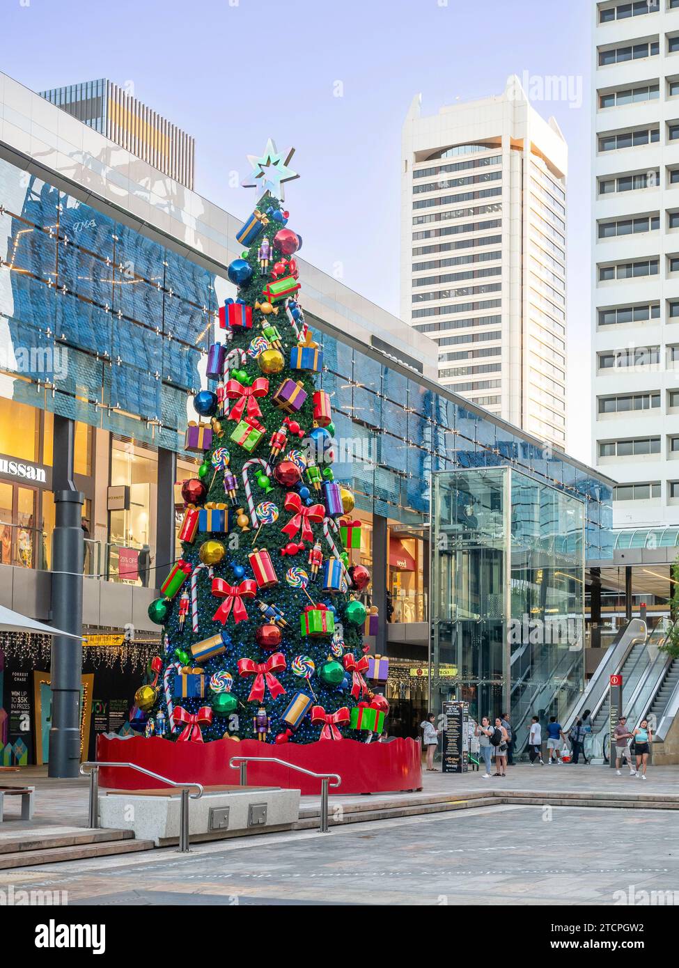 PERTH, AUSTRALIA DECEMBER 12, 2023 The City of Perth Christmas Tree in the city of Perth in