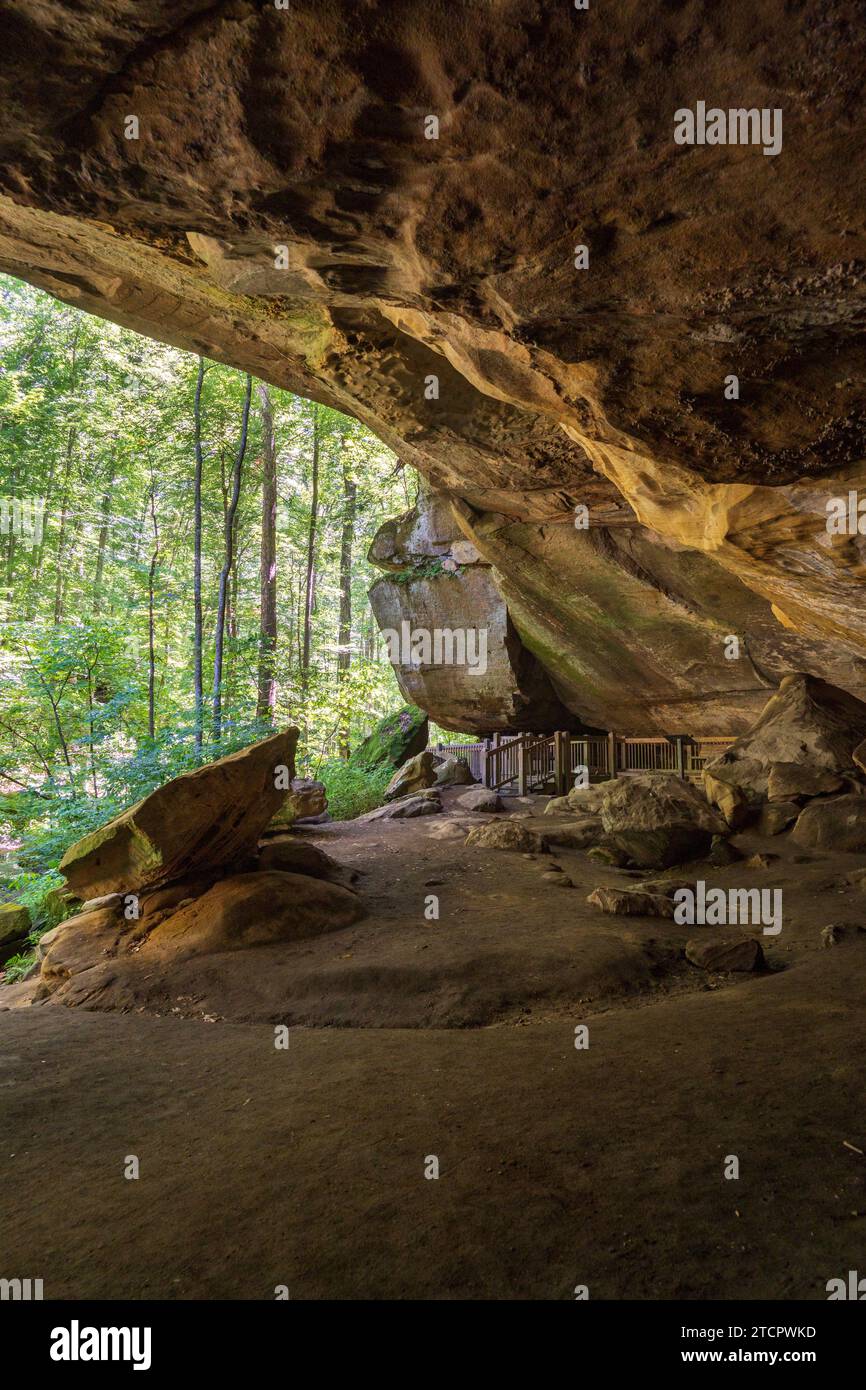 Rock House at Wayne National Forest in Ohio, USA Stock Photo Alamy