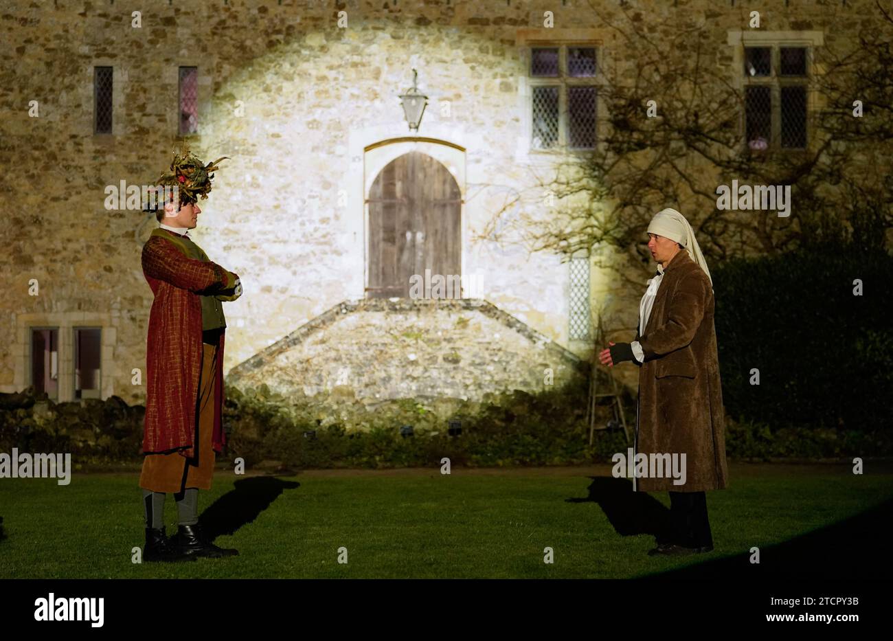 Where did the ghost of christmas present take scrooge