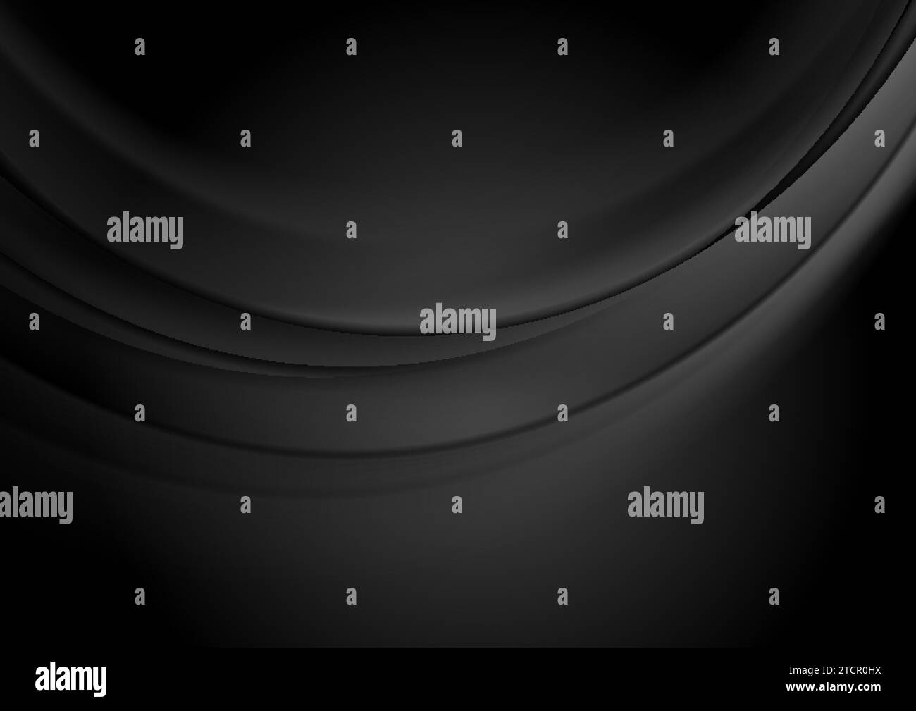 Black smooth waves abstract elegant background. Vector design Stock ...