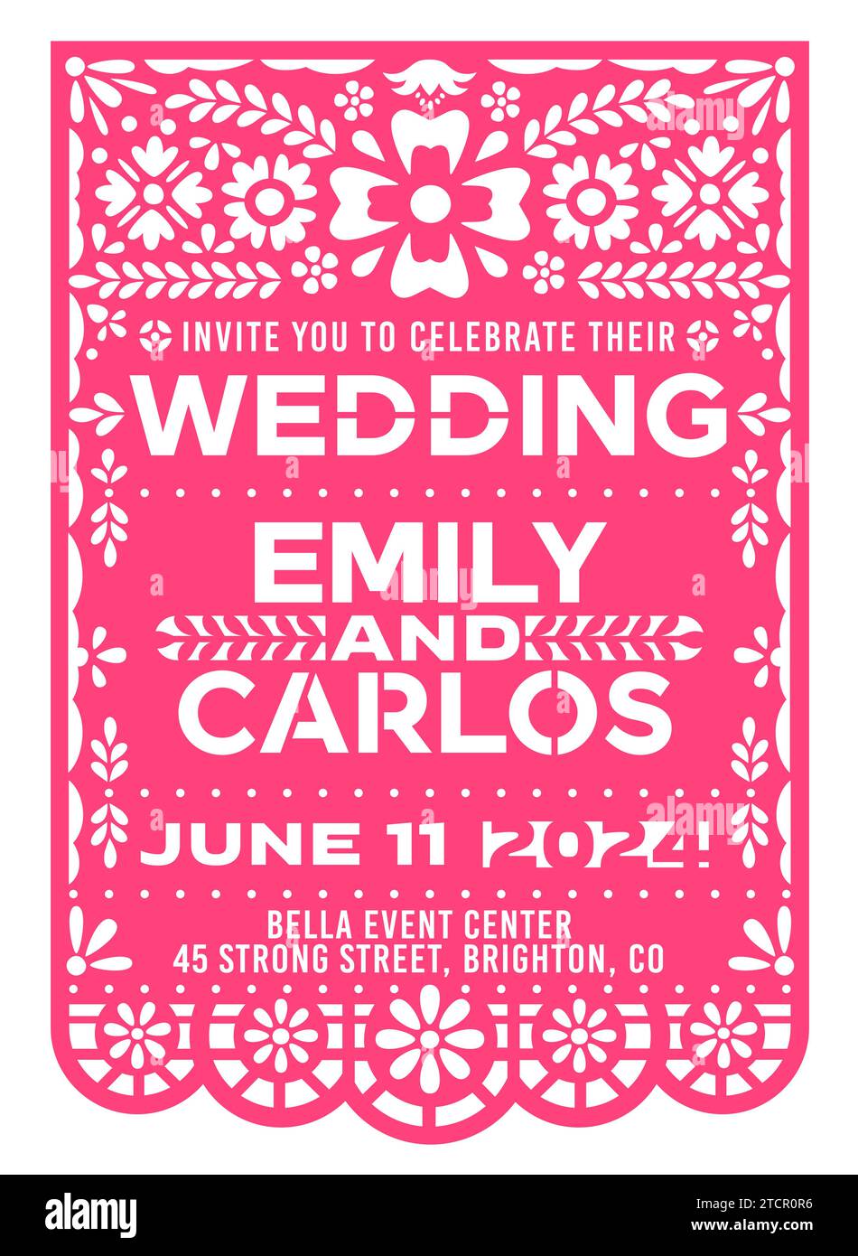 Papel picado wedding Cut Out Stock Images & Pictures - Alamy