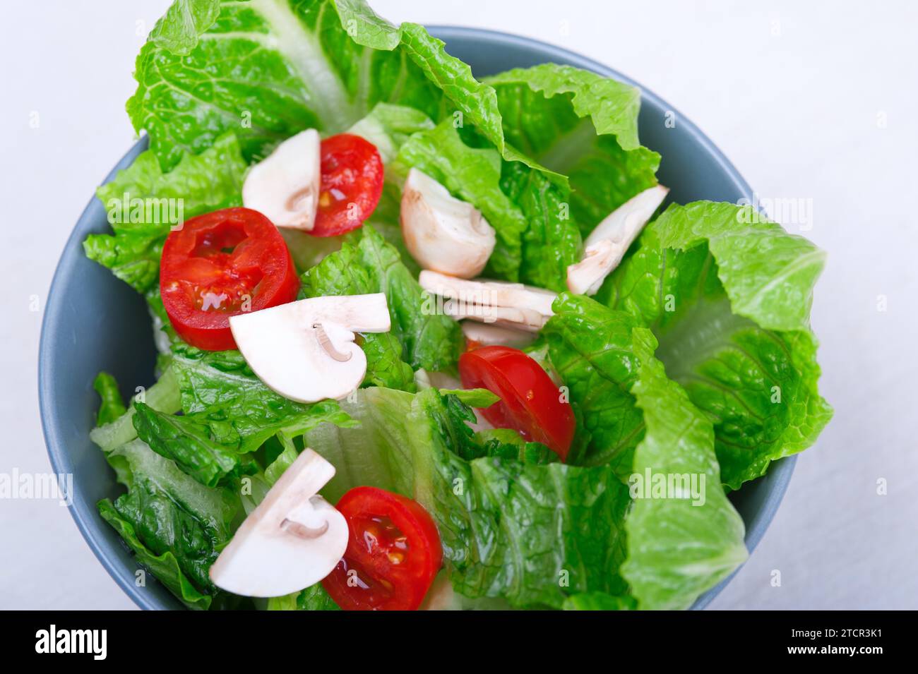 Fresh mixed salad from the garden Stock Photo