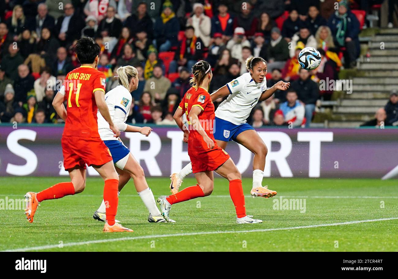 File photo dated 01-08-2023 of Lauren James scoring their fourth goal against China. Lauren James starred as England finally found top form at the Women's World Cup, beating China 6-1. Issue date: Thursday November 14, 2023. Stock Photo