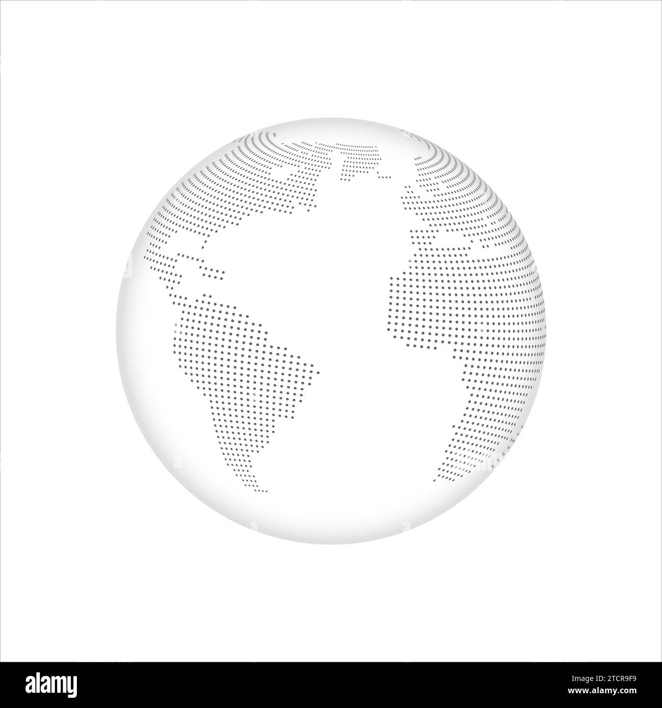 dotted globe world map vector background illustration Stock Vector ...