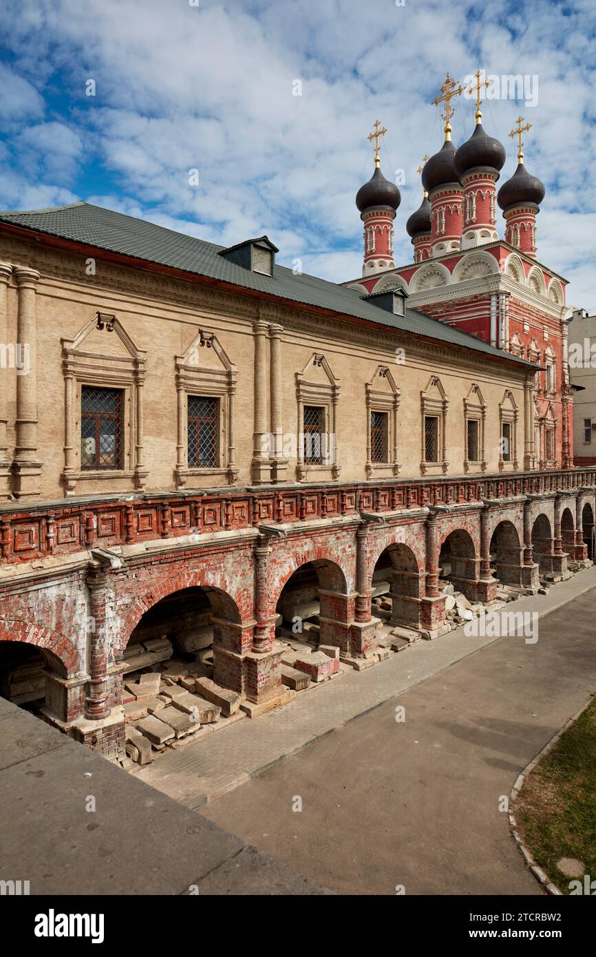 The 17th century Church of St. Sergius of Radonezh in Vysokopetrovsky ...