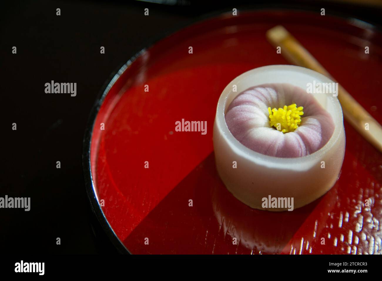 Wagashi is a traditional Japanese sweet often served with tea, made