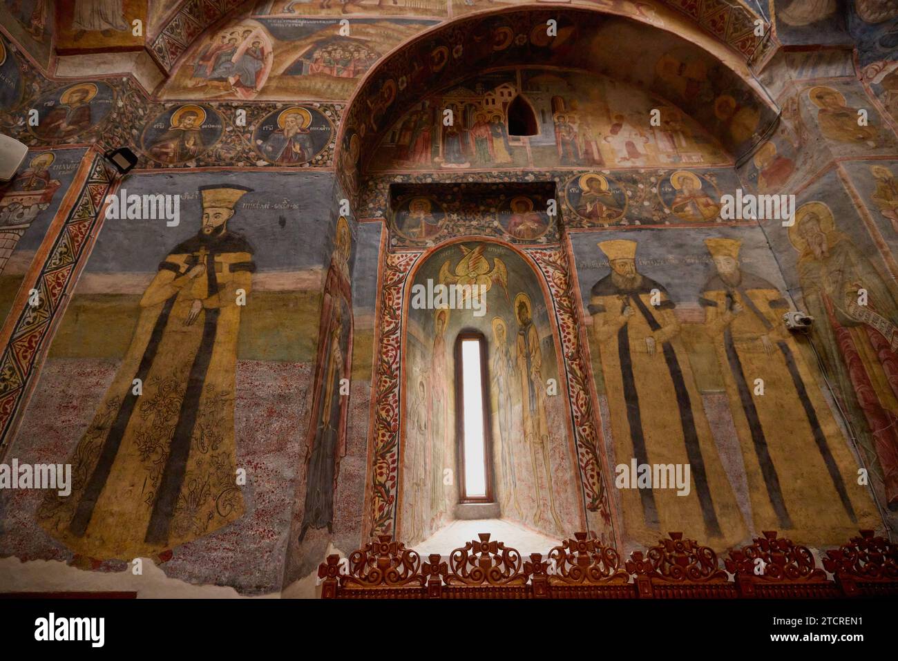 Aninoasa, Arges, Romania December 10, 2023. Aninoasa Monastery