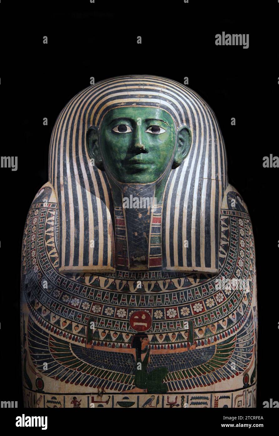 Egyptian Mummy Coffin / Sarcophagus.Peftjaoeneith.26th Dynasty (664525