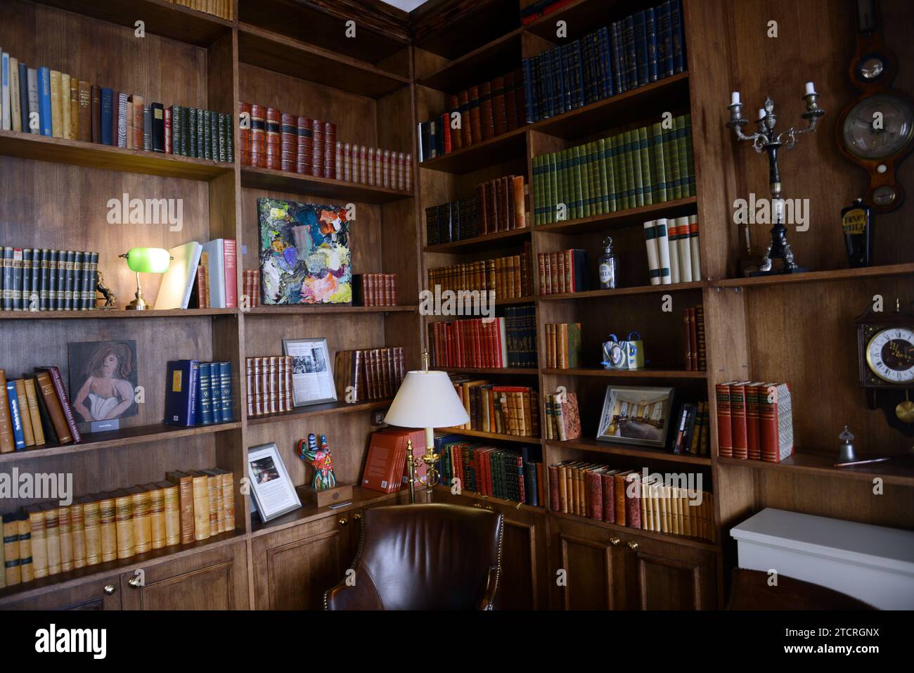 The old library located at the Mayfair Hotel Tunneln in the old city of Malmö, Sweden. Stock Photo