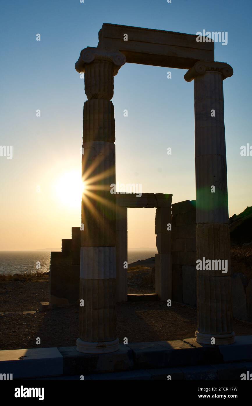 Knidos ancient city and port. Ruins of the ancient city of Knidos at ...