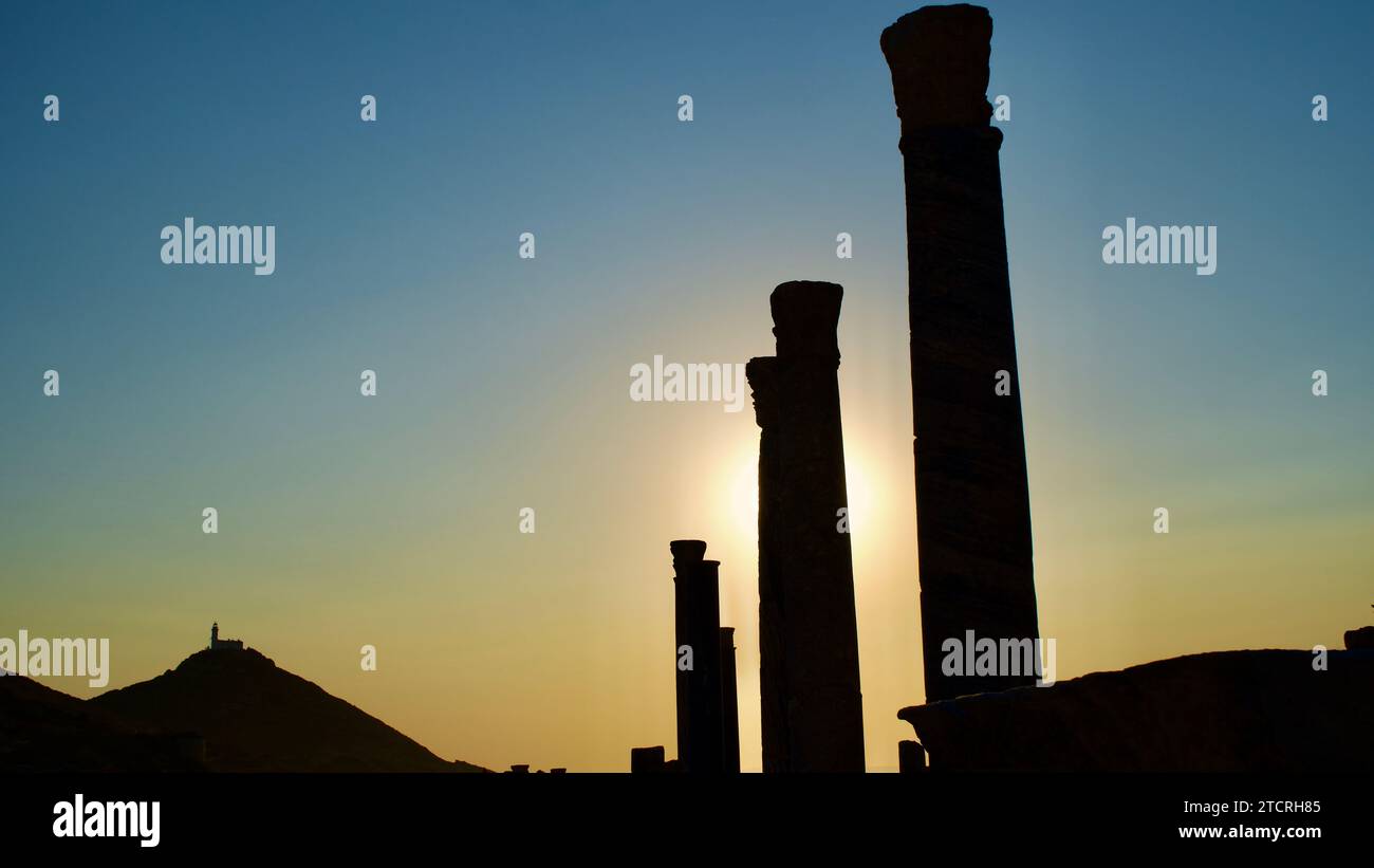 Knidos ancient city and port. Ruins of the ancient city of Knidos at ...