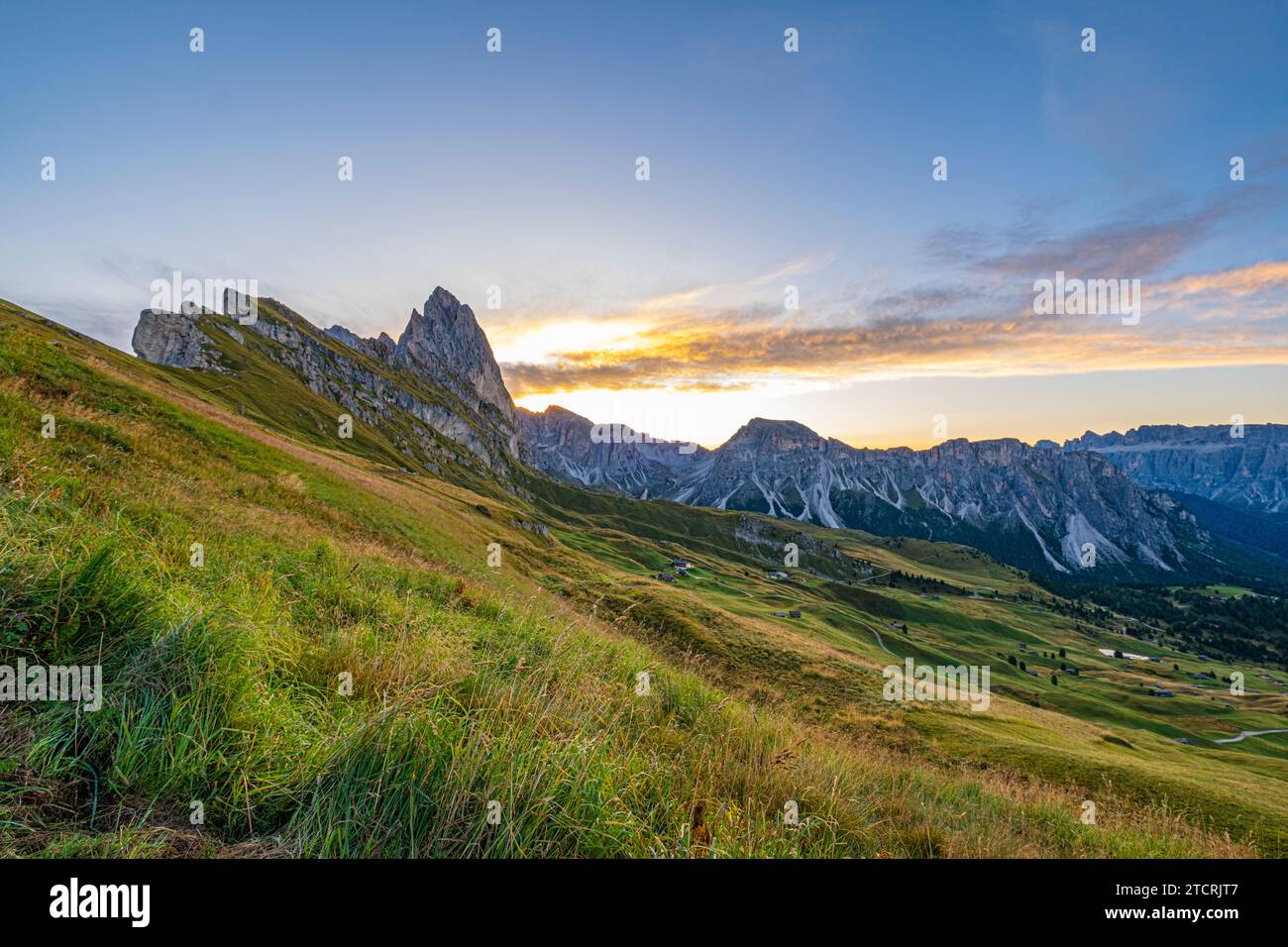 Golden Sunrise At Seceda Dolomites Italy A Breathtaking Spectacle 