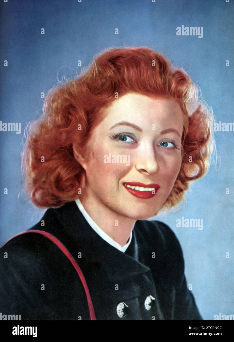 Page Garson Portrait of Greer Garson, a luminous figure in the golden age of ...
