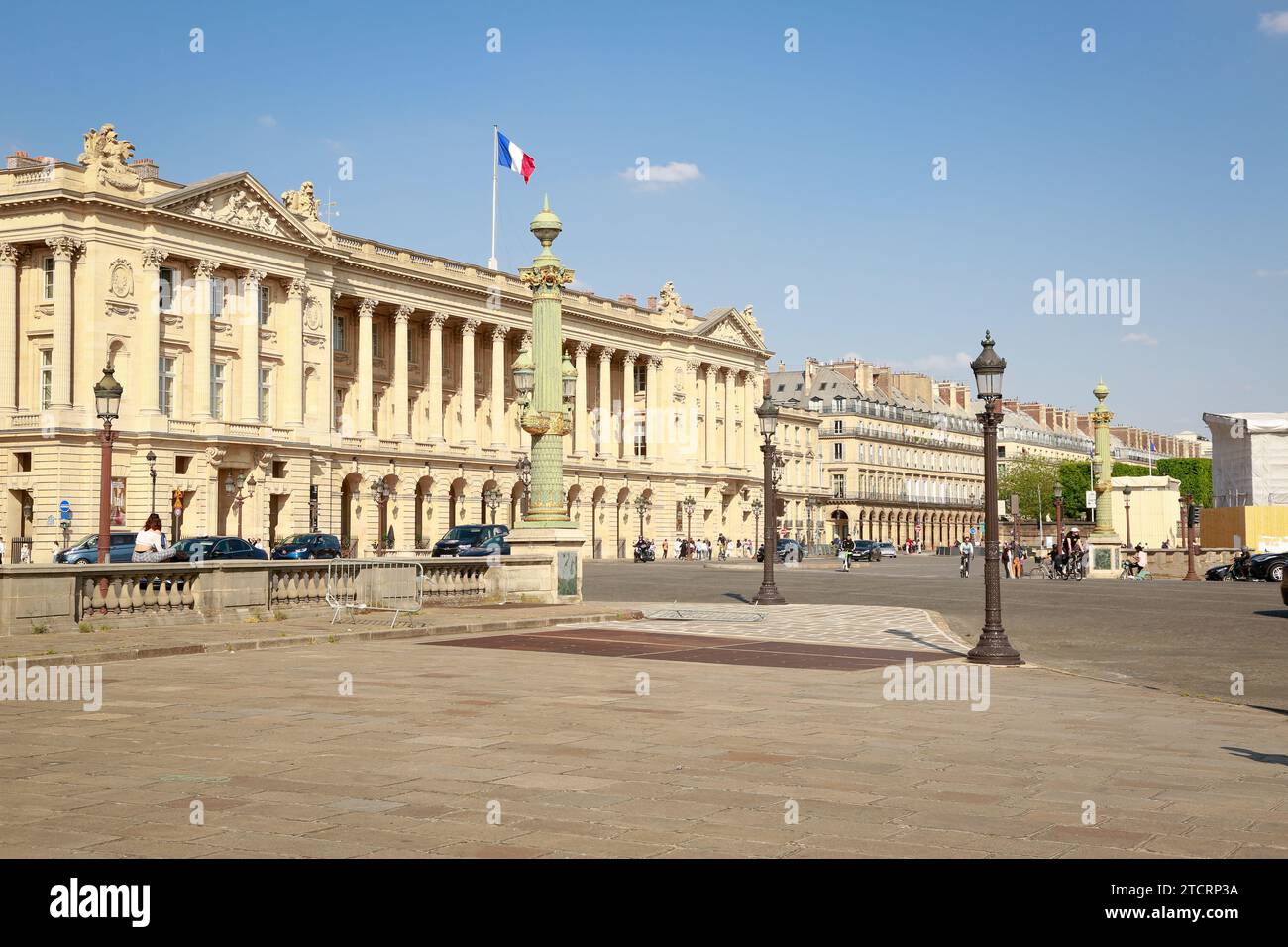 Place de la Concorde, one of the most famous square in Paris, France Stock Photo