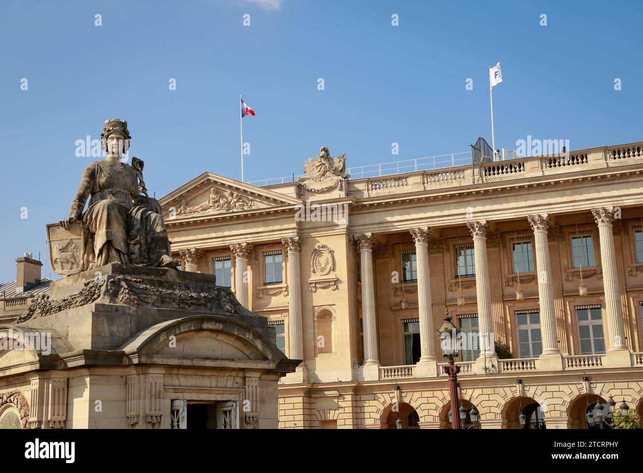 Place de la Concorde, one of the most famous square in Paris, France Stock Photo