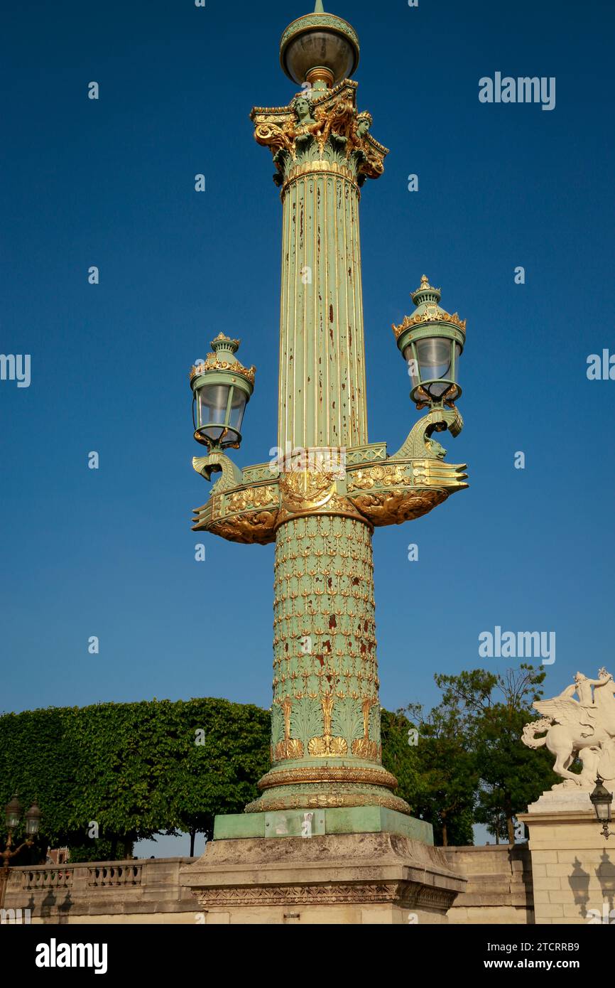 Place de la Concorde, one of the most famous square in Paris, France Stock Photo