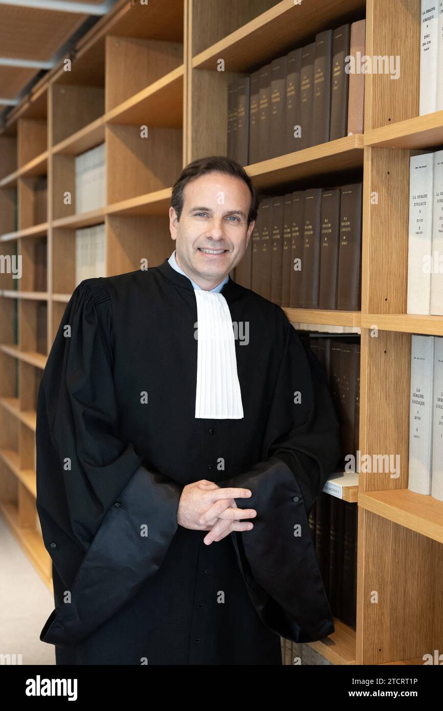 Paris, France. 09th Nov, 2023. Lawyer, Pierre Hoffman was elected president of the Paris bar, on June 29, 2023 for the years 2024 and 2025. He will take up her duties as president of the Paris bar, on January 1, 2024. He is a member of the bar of Paris since 2003.Photo by David NIVIERE/ABACAPRESS.COM Credit: Abaca Press/Alamy Live News Stock Photo