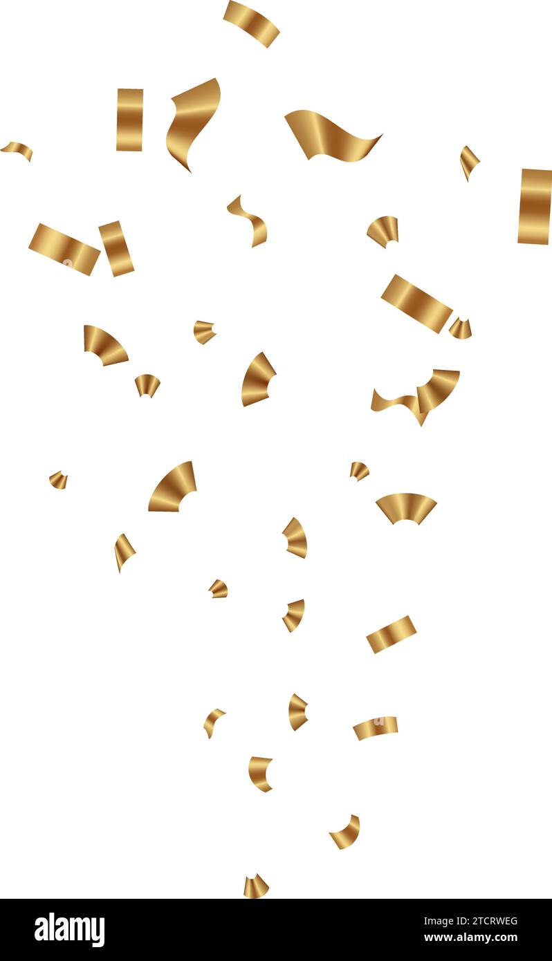 Golden confetti element. Vector illustration Stock Vector Image & Art ...