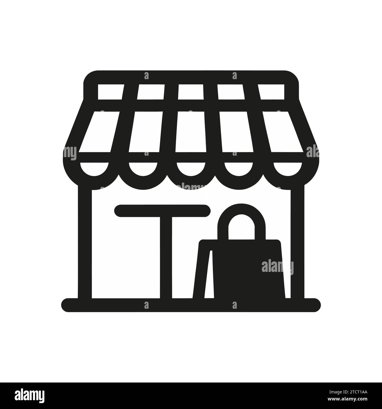 Black shop window Stock Vector Images - Alamy