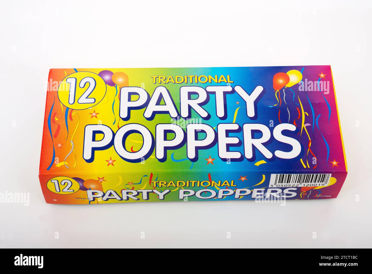 traditional party poppers Stock Photo