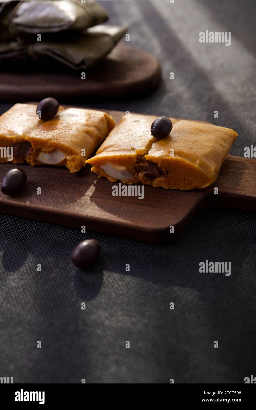 Typical dish of Peru known by the name of tamales, made with corn flour