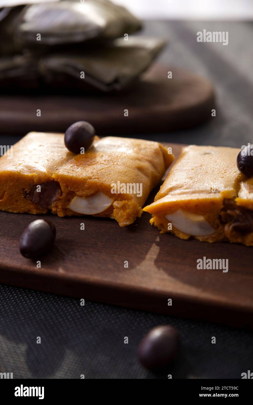 Typical dish of Peru known by the name of tamales, made with corn flour