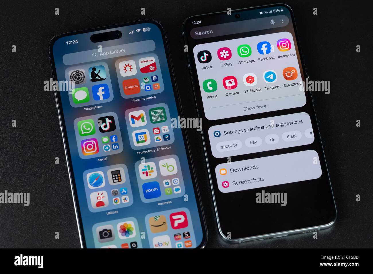 New York, USA - December 11, 2023: Applications search in IOS and ...