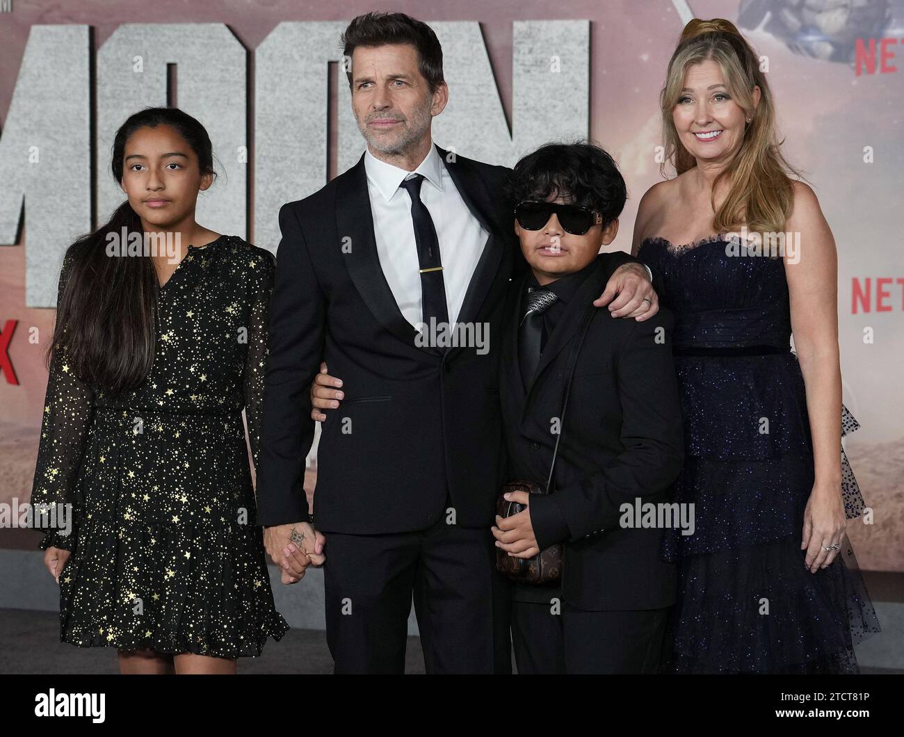 Los Angeles, USA. 13th Dec, 2023. Zack Snyder, Deborah Snyder and