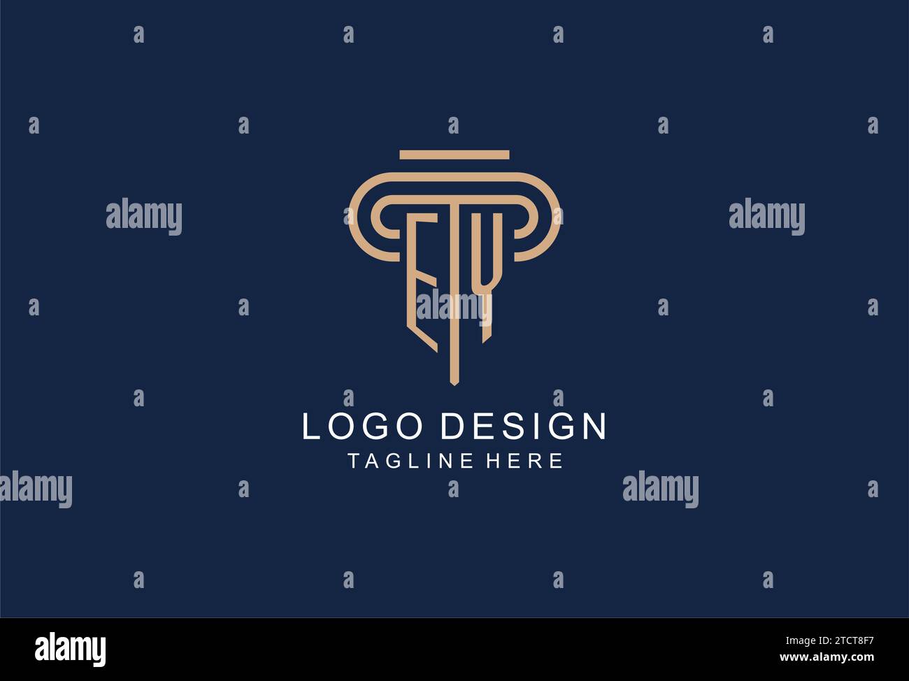 EY initial pillar logo, elegant and luxury law firm logo design ideas ...