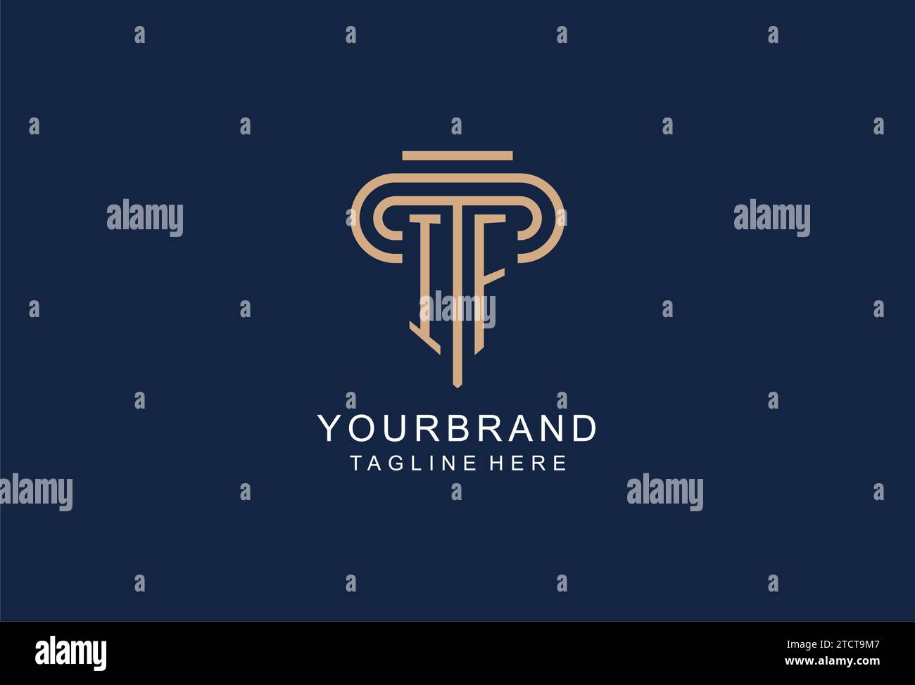 IF initial pillar logo, elegant and luxury law firm logo design ideas ...