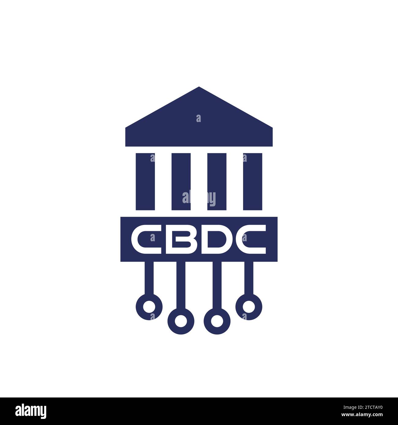 CBDC icon, central bank digital currency vector Stock Vector Image 