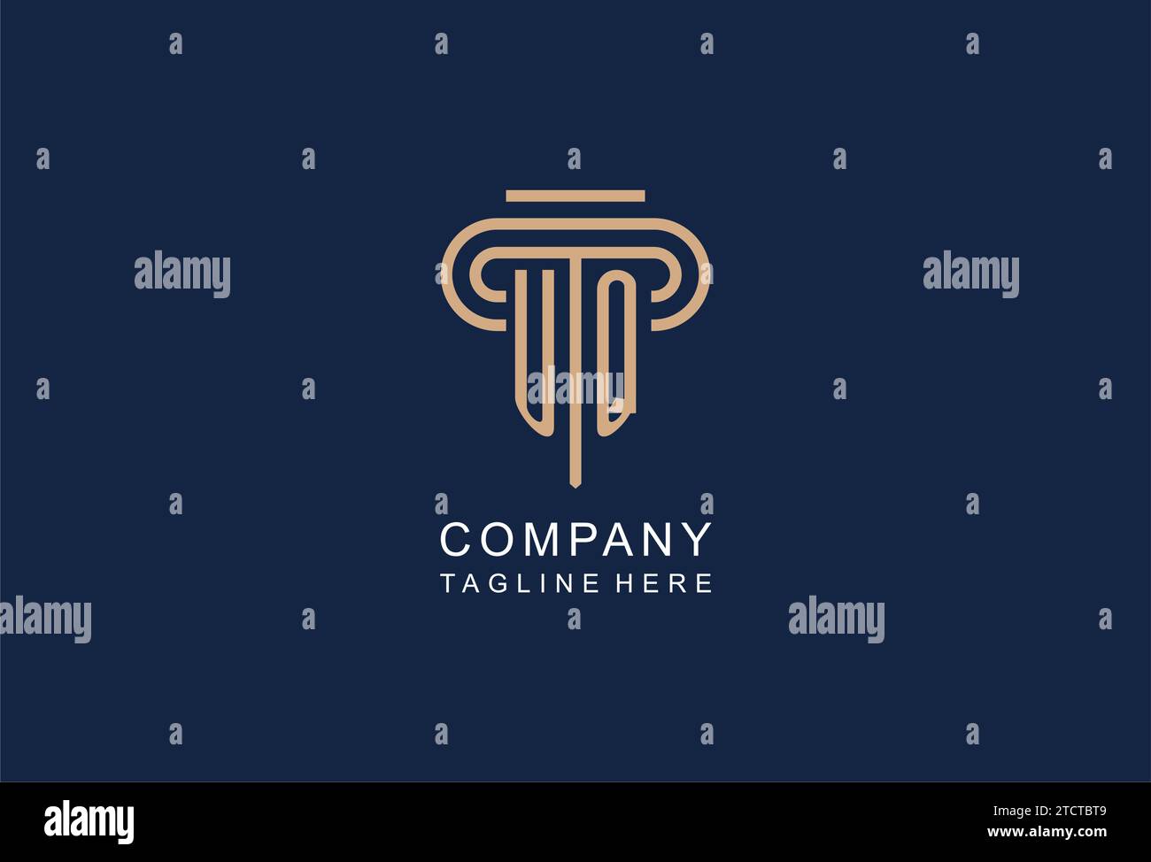 UQ initial pillar logo, elegant and luxury law firm logo design ideas ...