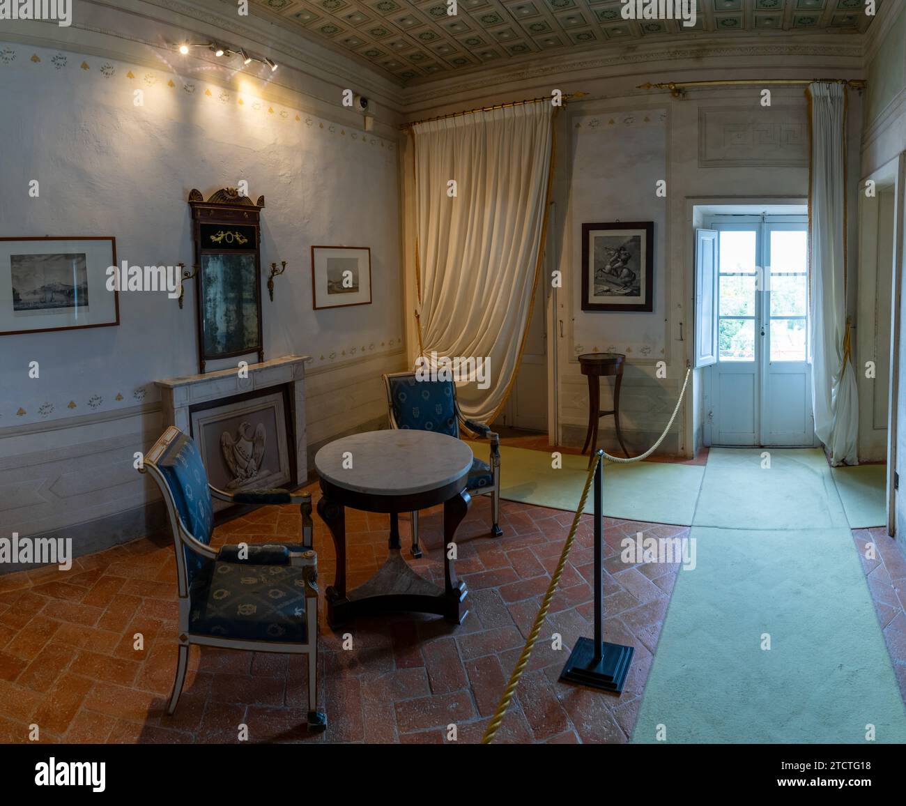 Portoferraio, Italy 14 November, 2023 interior view of the Villa San