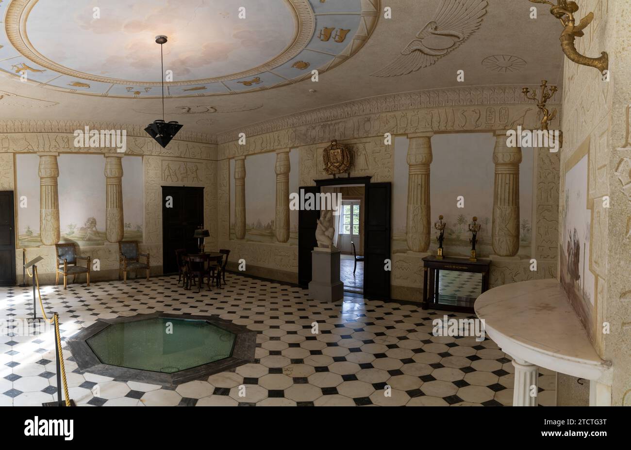 Portoferraio, Italy 14 November, 2023 interior view of the Villa San