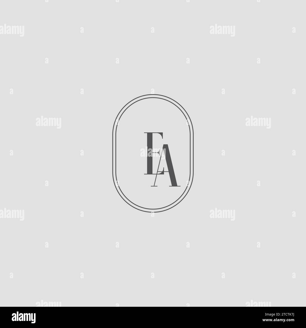 Initial EA wedding monogram logo design vector graphic Stock Vector ...