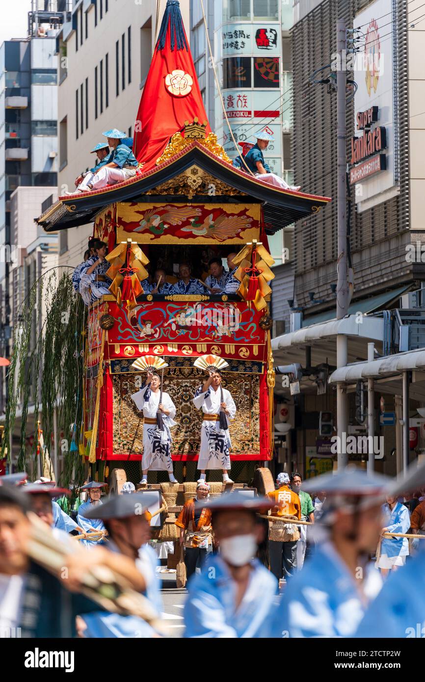 Kyoto Japan July 24 2023 Gion Matsuri Festival Yamaboko Junko kyoto-japan-july-24-2023-gion-matsuri-festival-yamaboko-junko