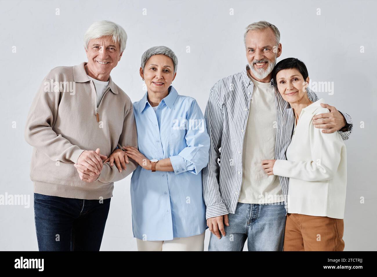 Two happy diverse senior hi-res stock photography and images - Alamy