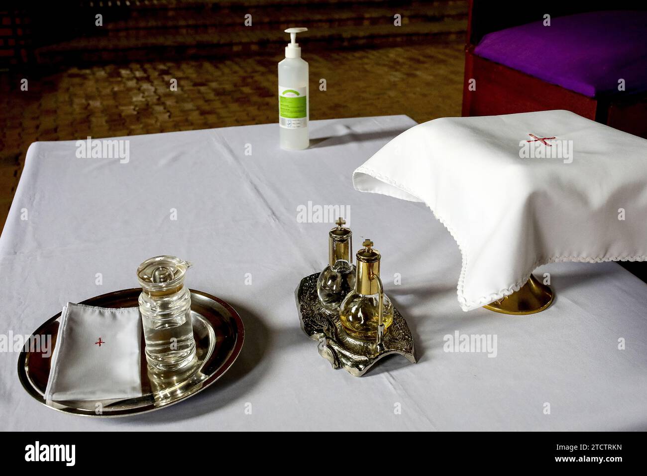 Cathedral Basilica of Our Lady, Kabgayi, central Rwanda. Liturgical ...