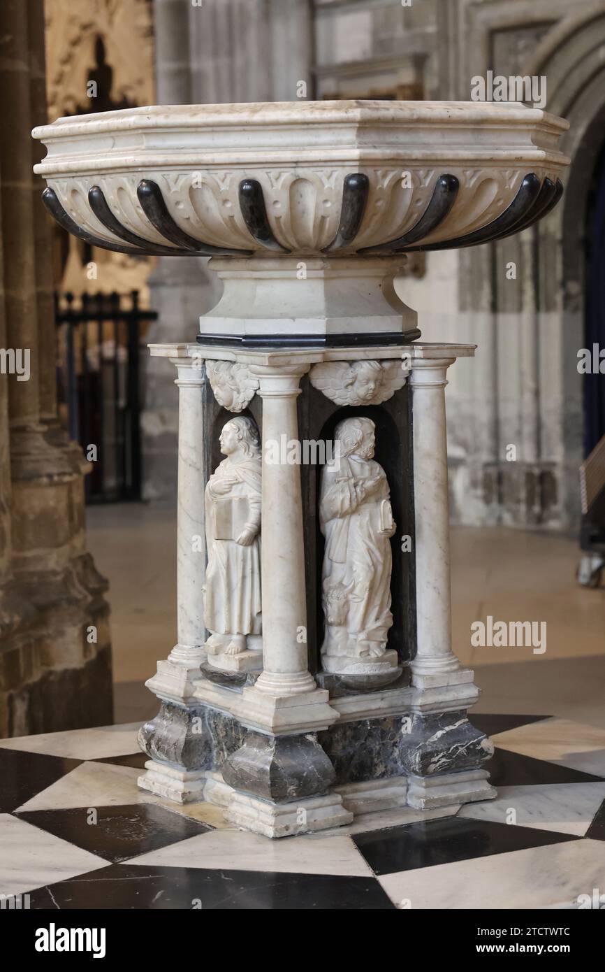 Canterbury cathedral, Kent, U.K. Stoup Stock Photo