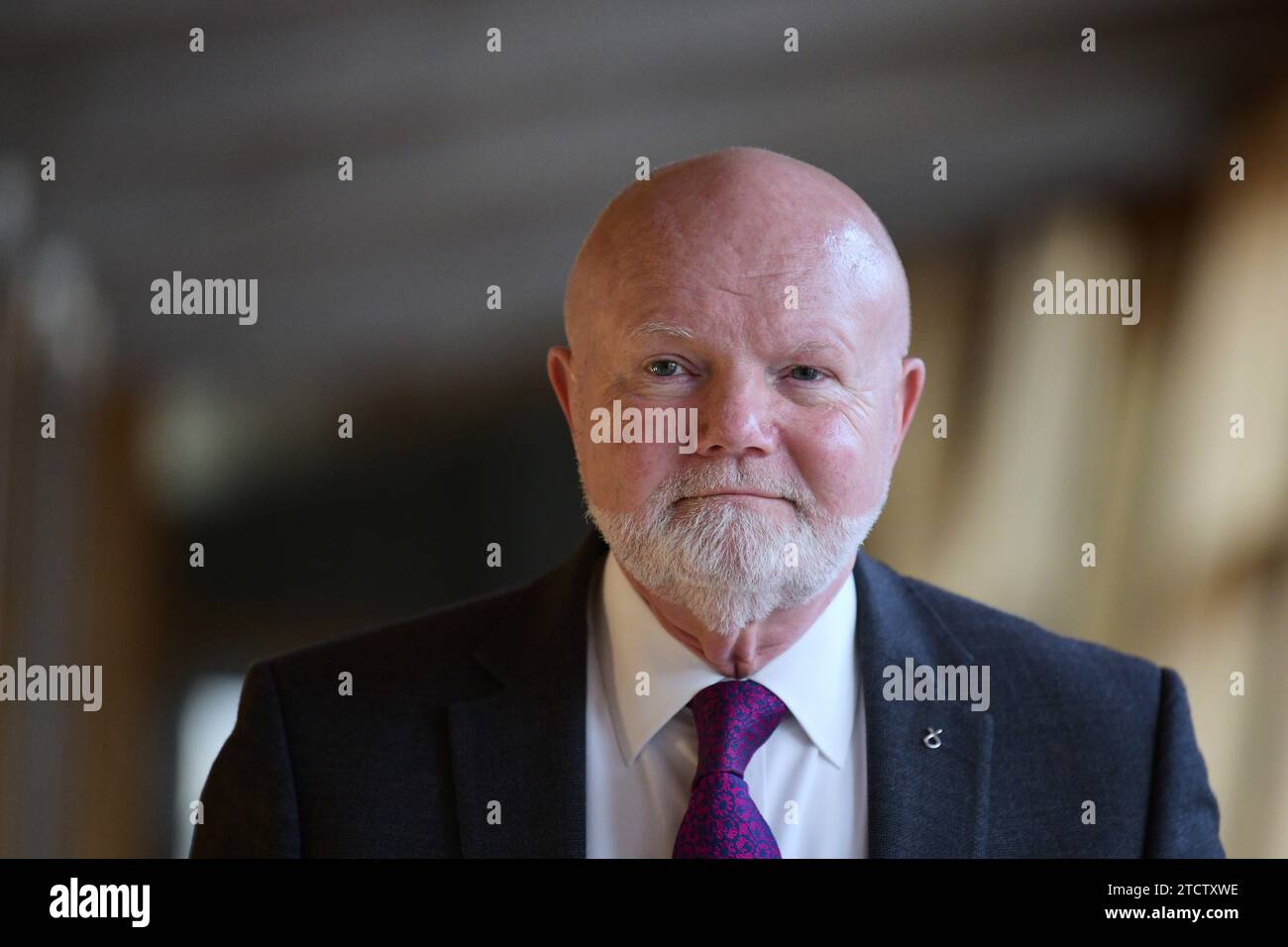 Edinburgh Scotland, UK 14 December 2023. Colin Beattie MSP at the Scottish Parliament. credit sst/alamy live news Stock Photo
