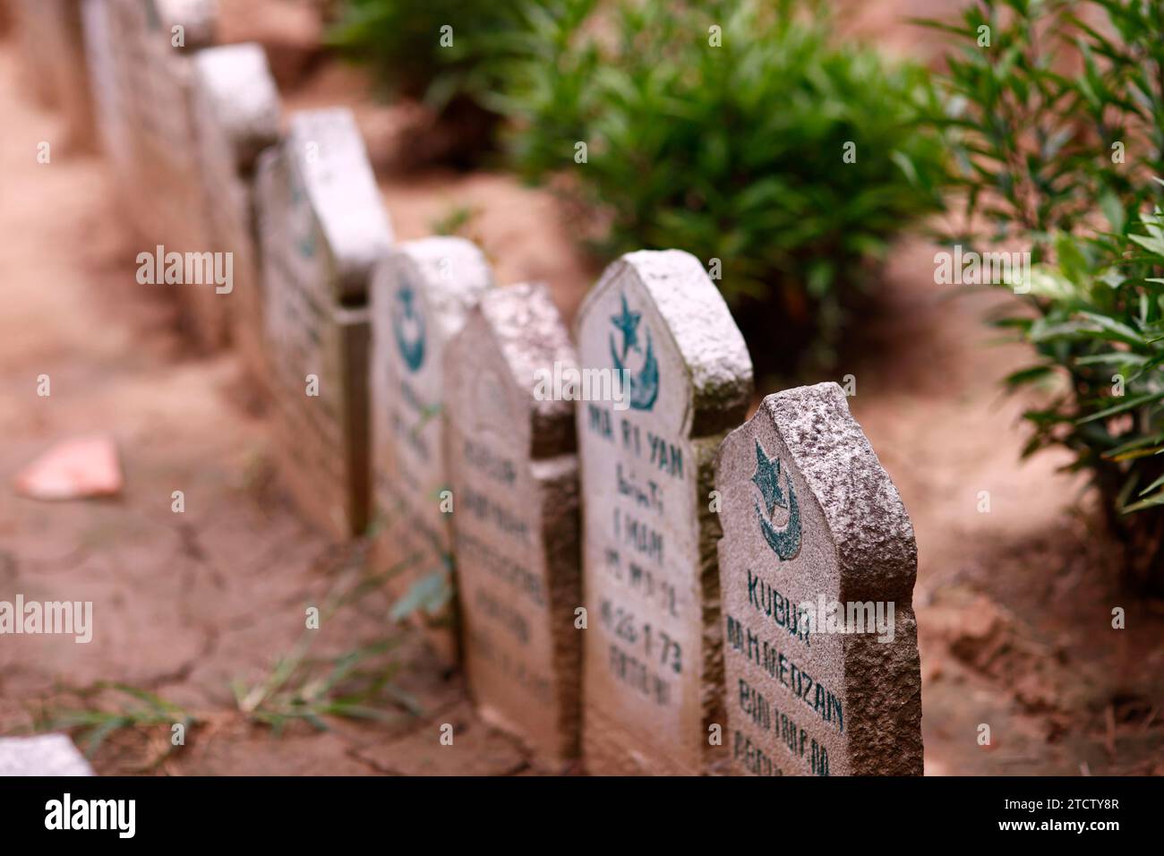 Mubarak mosque. Old cham muslim cemetery. Vietnam. Stock Photo