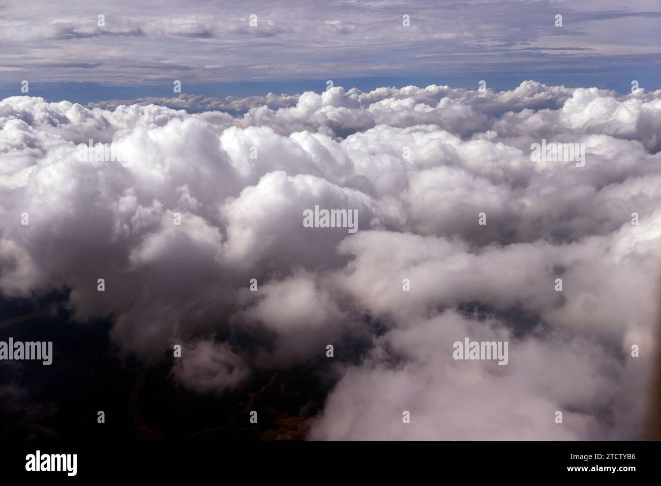 White clouds in the sky. Stock Photo