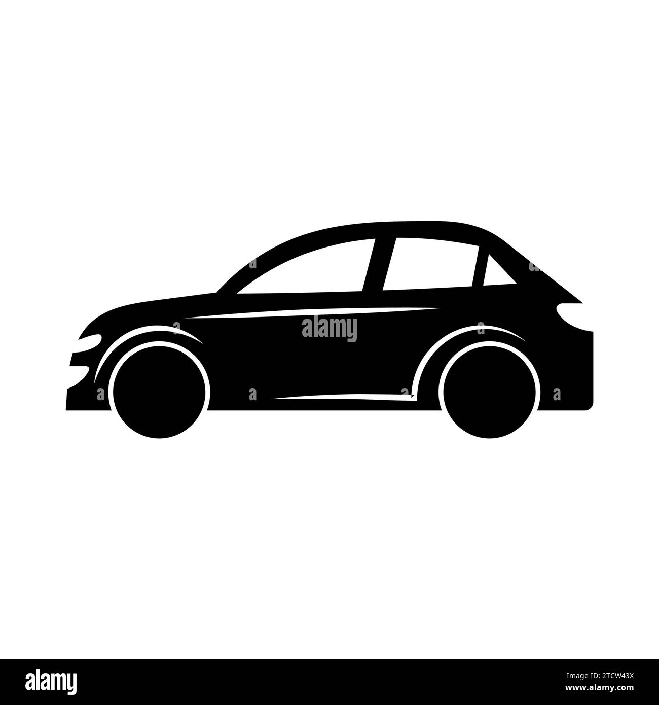 Car black logo on white background Stock Vector Image & Art - Alamy